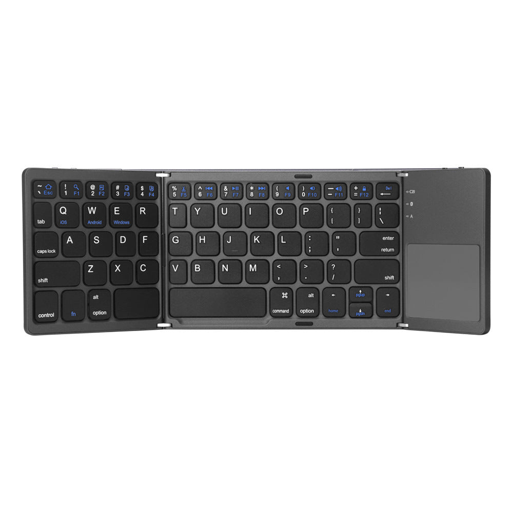Faltbares ultradünnes kabelloses Touch Keyboard für Mobiltelefone und Tablets