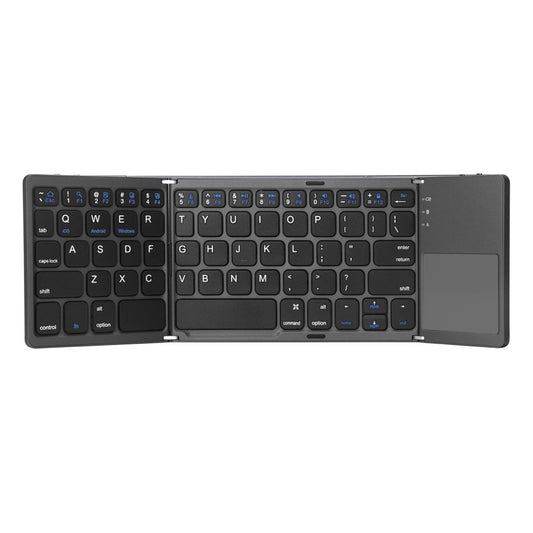 Faltbares ultradünnes kabelloses Touch Keyboard für Mobiltelefone und Tablets